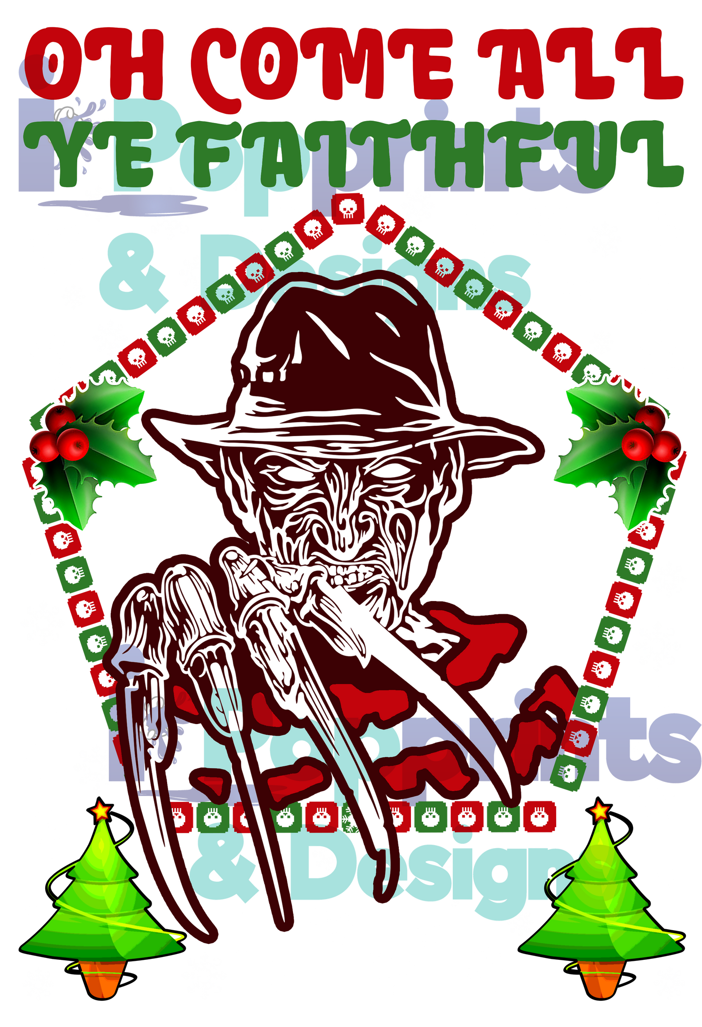 Funny Christmas SVG Print for Sublimation and DTF