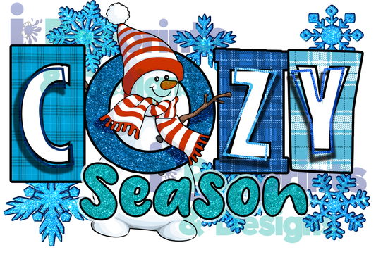 Christmas Cozy Snowman SVG for Sublimation and DTF Print